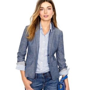 J Crew Factory Chambray Blazer